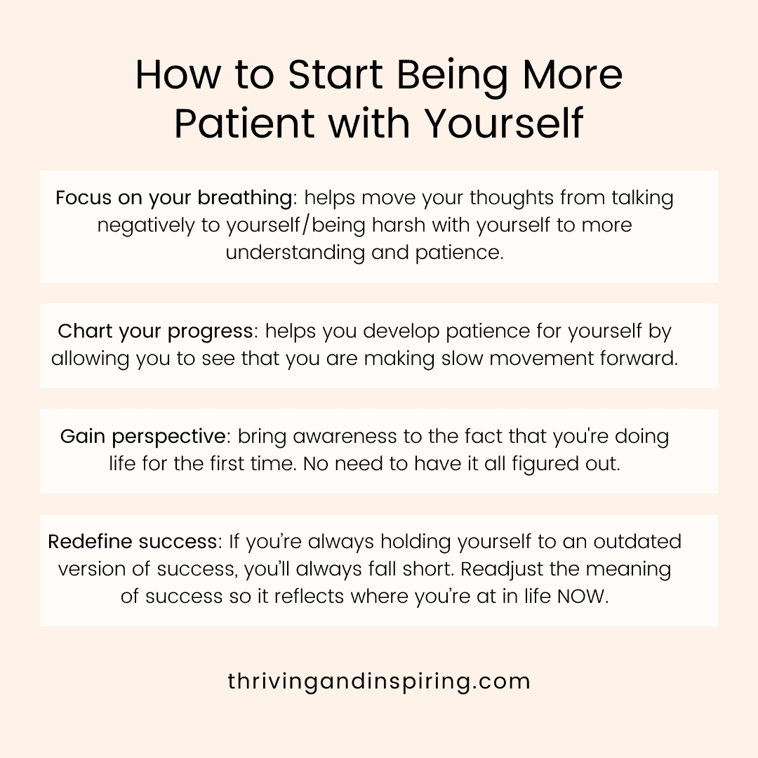 19 Easy Ways to be Patient with Yourself