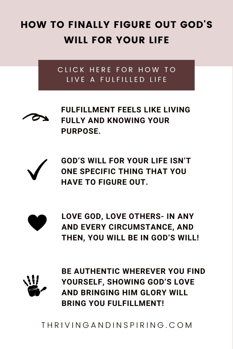 How to Find Fulfillment as a Christian: 3 Action Steps